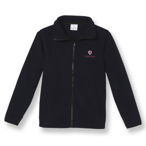 Full-Zip Fleece Jacket with embroidered logo [TX016-SA25/ROL-NAVY]
