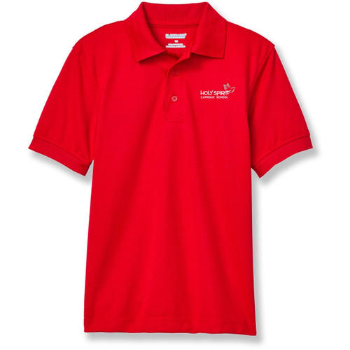 Performance Polo Shirt with embroidered logo [TX013-8500-HSC-RED]