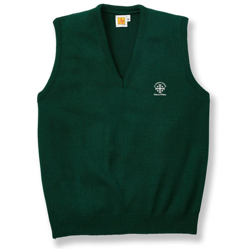V-Neck Sweater Vest with embroidered logo [NY316-6600/PNY-GREEN]
