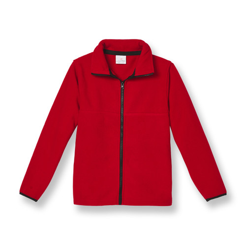 Full-Zip Fleece Jacket with embroidered logo [VA296-SA25/FBF-RED]