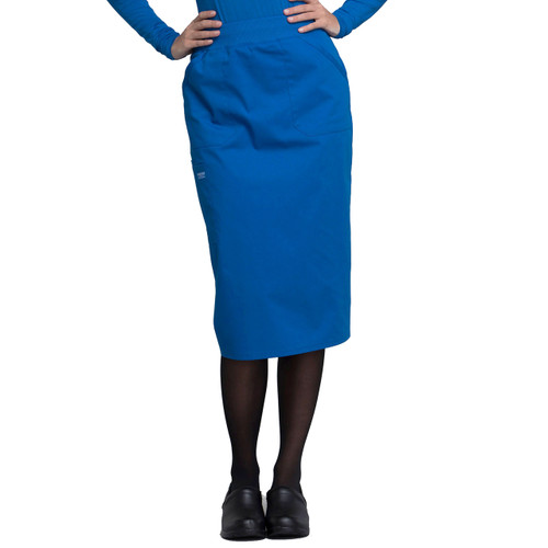 Knit Waistband Skirt [NJ027-WW510-ROYAL]
