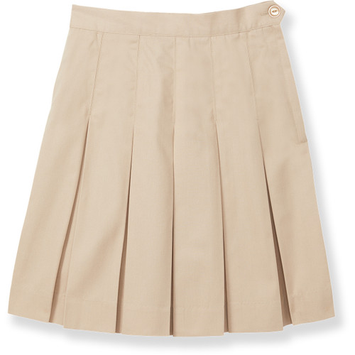 Box Pleat Skirt [GA051-505-4-KHAKI]