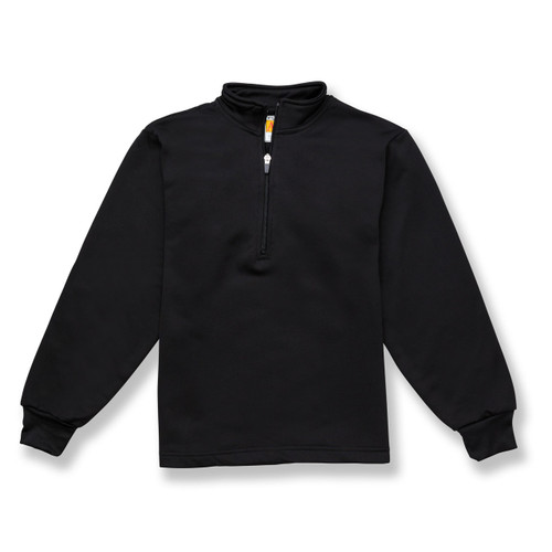 1/4-Zip Performance Fleece Pullover with embroidered logo [MD091-6133/DBC-BLACK]