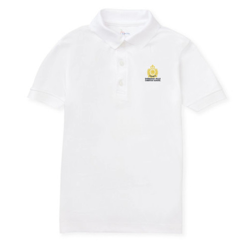 Performance Polo Shirt with embroidered logo [FL059-8500-SCF-WHITE]