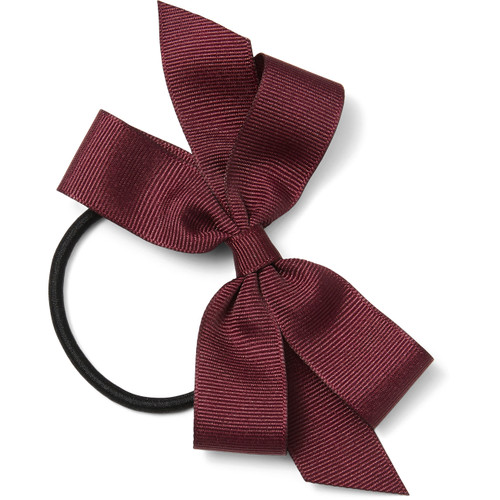 Hair Elastic with Bow [NJ034-193-MAROON]