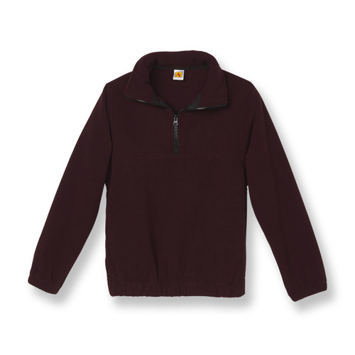 1/4 Zip Fleece Jacket with embroidered logo [VA120-SA19/TBH-MAROON]