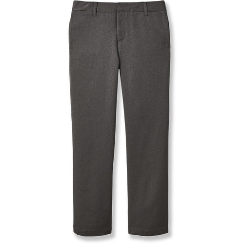 Girls' Flat Front Slacks [NC037-15-FLAT-SA CHAR]