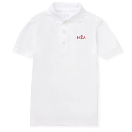 Performance Polo Shirt with embroidered logo [TX174-8500-HET-WHITE]