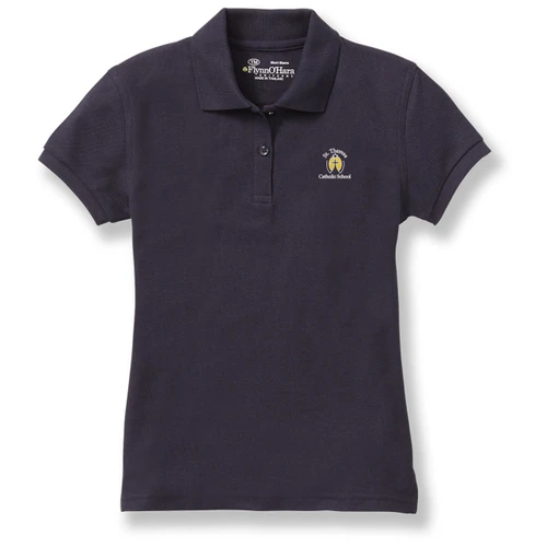 Ladies' Fit Polo Shirt with embroidered logo [TX176-9708-THH-DK NAVY]