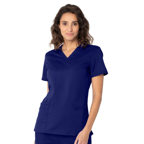 Women's Performance V-Neck Top [AK040-4160-NAVY]