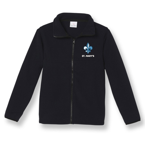 Full-Zip Fleece Jacket with embroidered logo [MD069-SA2500MA-NAVY]