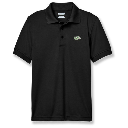 Performance Polo Shirt with embroidered logo [TX009-8500-LST-BLACK]