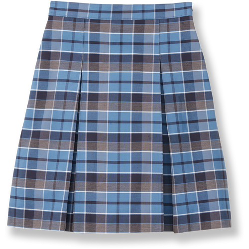 Pleated Skirt with Elastic Waist [NJ769-34-59-L.BL/GY]