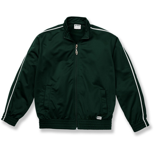 Warm-Up Jacket with heat transferred logo [NJ112-3265-GN/WH]