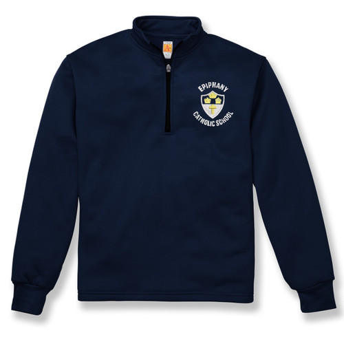 1/4-Zip Performance Fleece Pullover with embroidered logo [FL032-6133/EPI-NAVY]