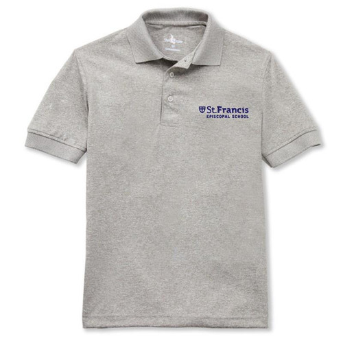 Performance Polo Shirt with embroidered logo [TX177-8500-FEH-GREY]