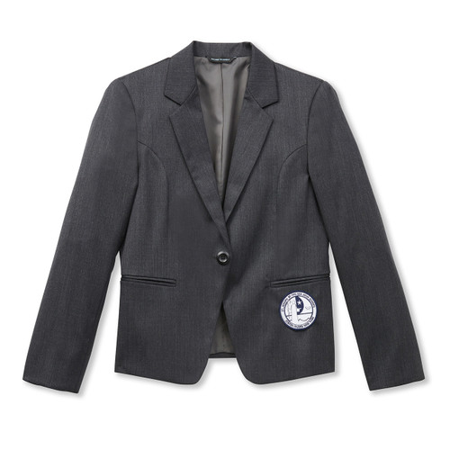 Ladies Fitted Blazer with school emblem [NY641-2022/JBS-CHARCOAL]