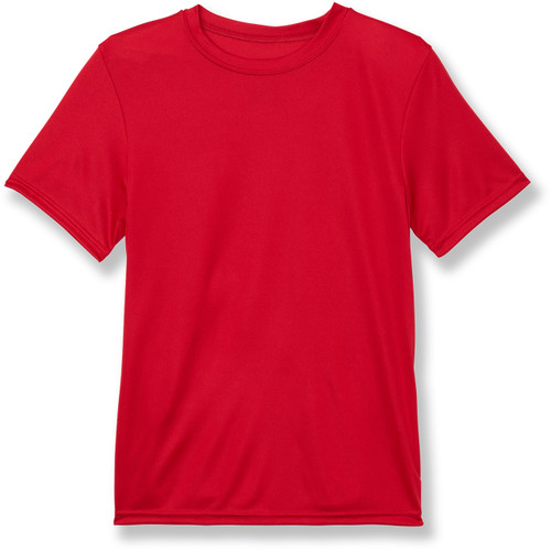 Wicking T-Shirt with heat transferred logo [PA186-790-SHA-RED]