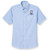Short Sleeve Oxford Shirt with embroidered logo [FL032-OX-S EPI-BLUE]
