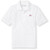 Short Sleeve Polo Shirt with embroidered logo [FL030-KNIT-DCM-WHITE]