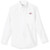 Long Sleeve Oxford Shirt with embroidered logo [FL030-OX-L DCM-WHITE]