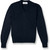 V-Neck Pullover Sweater with embroidered logo [NY263-6500-NAVY]