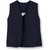 Long Line Bolero Vest without Buttons with embroidered logo [NY136-26-8-NAVY]