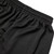 Micromesh Gym Shorts with heat transferred logo [NJ374-101-AHA-BLACK]