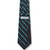 Striped Men's Tie w/Crest [PA515-3-BSH-GN/BK/WH]