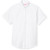 Short Sleeve Oxford Blouse with heat transferred logo [TX137-OXF-S/S-WHITE]