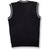 V-Neck Sweater Vest with heat transferred logo [TX167-6603-NVY W/WH]