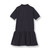 Short Sleeve Jersey Knit Dress with heat transferred logo [GA057-7737-DK NAVY]