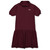 Short Sleeve Jersey Knit Dress with embroidered logo [TX119-7737-MSH-MAROON]
