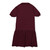 Short Sleeve Jersey Knit Dress with embroidered logo [TX119-7737-MSH-MAROON]