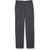 Girls' Flat Front Slacks with heat transferred logo [NY207-15-99-CHARCOAL]