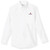 Long Sleeve Oxford Shirt with embroidered logo [GA058-OX-L SME-WHITE]
