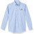 Long Sleeve Oxford Shirt with embroidered logo [GA058-OX-L SME-BLUE]