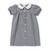 Peter Pan Collared Dress w/Piping with heat transferred logo [GA022-1013-B3H-NAVY]