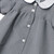 Peter Pan Collared Dress w/Piping with heat transferred logo [GA022-1013-B3H-NAVY]