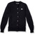 Crewneck Cardigan with embroidered logo [MD140-6000/MBA-NAVY]