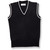 V-Neck Sweater Vest with embroidered logo [PA907-6603-NVY W/WH]