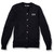 Crewneck Cardigan with embroidered logo [NJ179-6000/GHS-NAVY]