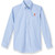 Long Sleeve Oxford Shirt with embroidered logo [NC022-OX-L 022-BLUE]