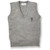 V-Neck Sweater Vest with embroidered logo [NJ307-6600/LLV-HE GREY]