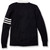 V-Neck Varsity Cardigan Sweater with school emblem [NY556-6354/SH2-NVY W/WH]