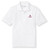 Short Sleeve Polo Shirt with embroidered logo [GA055-KNIT-HIE-WHITE]