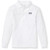 Long Sleeve Polo Shirt with embroidered logo [NJ179-KNIT/GHS-WHITE]