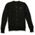 Crewneck Cardigan with embroidered logo [PA083-6000/TMA-BLACK]