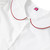 Short Sleeve Peter Pan Collar Blouse [TX195-350P-WHITE/RD]