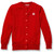 Crewneck Cardigan with embroidered logo [TX195-6000/TMP-LIPSTICK]